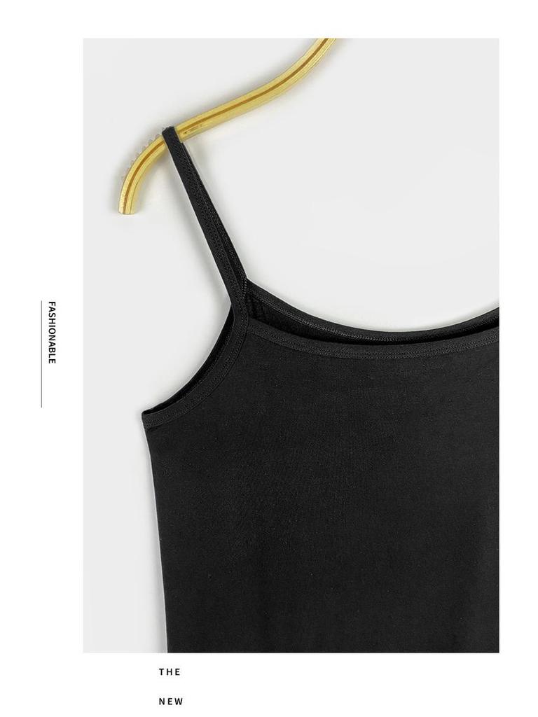 Women's Modal Sleeveless Vest Skirt: Spring/Summer Casual Dress with Inner Petticoat