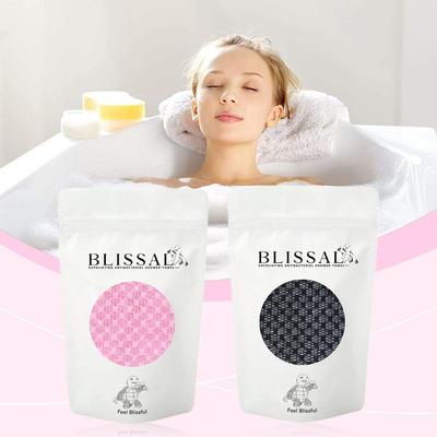 Back Scrubbing Towel Dual Sided Durable Exfoliating Body Towel Back Strap Unisex Detox Mud Back Scrub 1* Extended Bathing Towel