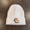 Fashion Knitted Hat With Capybara Embroidery Design Suitable For Daily Use