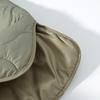 Womens Casual Quilted Cotton Padded Jacket Round Neck Long Sleeve Warm Winter Coat Fashion Style