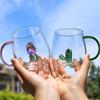 3D Kreative Glasbecher Transparente Becher Mit Griff Kaffeetasse Niedliche Wasserflaschen Hitzebeständiges Milchcoupé Beste Festivalgeschenke