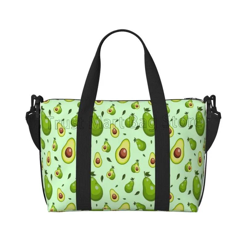 

Cute Avocado Travel Duffel Bags Foldable Weekender Overnight Bag Unisex Lighweight Waterproof Travel Bags Gym Yoga Sport Bag