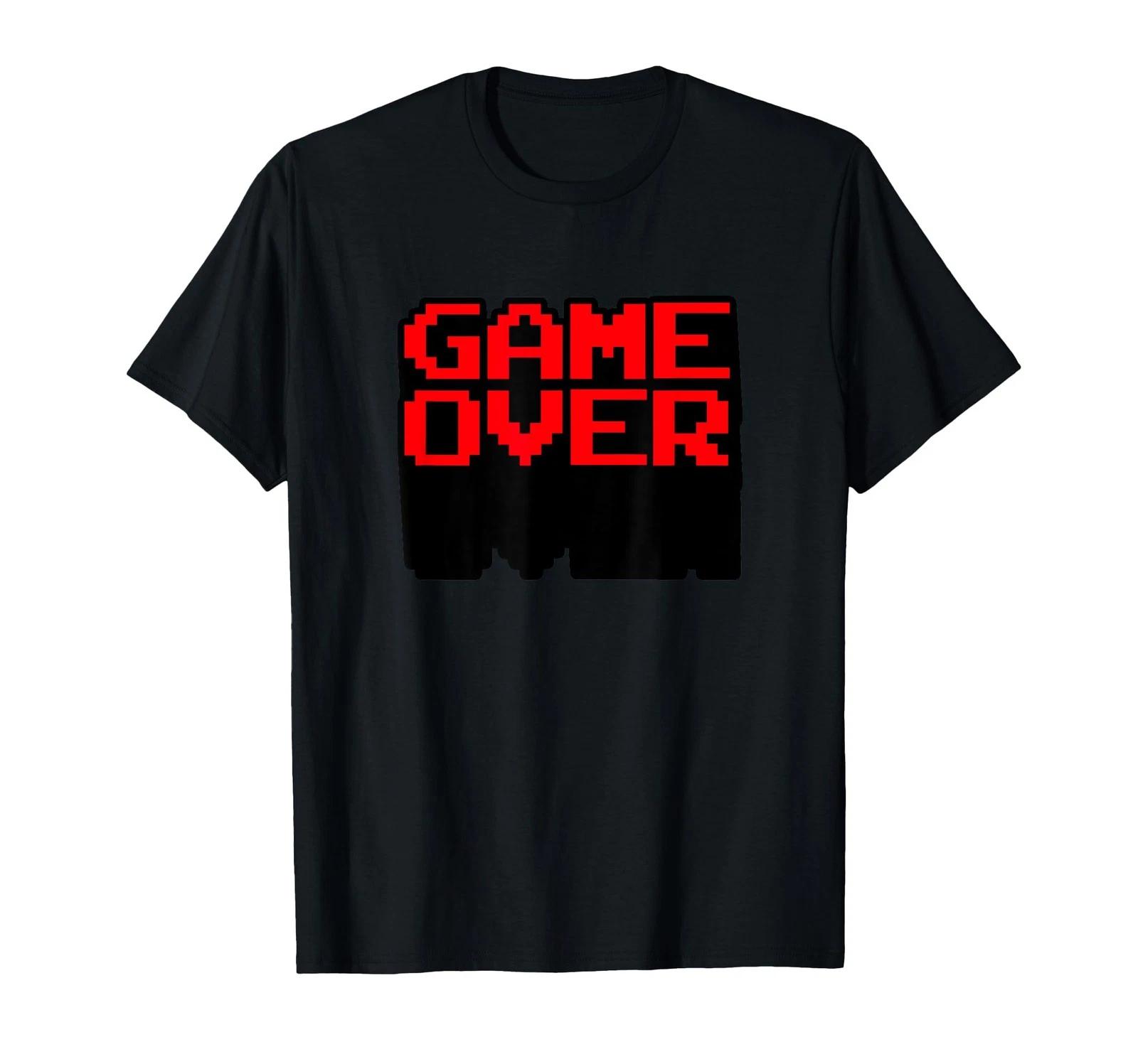 

Vintage 80S Arcade Phrase Game Over T-Shirt - A Great Gift For Geeky Hipsters_ L