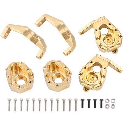 Kit de Cobertura de Engrenagem C Mount de Cubo de Roda de Direção de Latão Acessório RC para Carro Crawler TRX4 TRX6 1 10