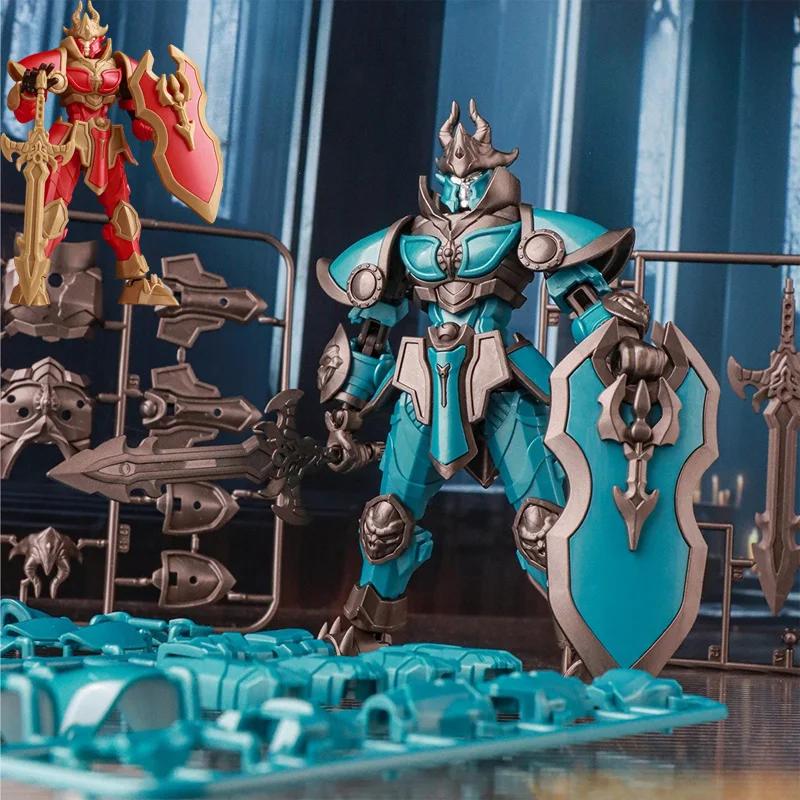 Non-Toxic Three-Dimensional Knight Assembled Mecha Model Assembly Toy Multi-Articulable Decoration Action Figures Anime Games Toy Children