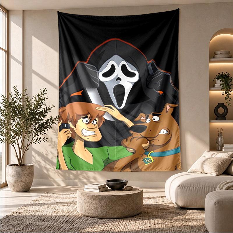 Scooby Doo Cartoon Theme Beach Towel Personalized Custom Name & Text Soft Quick Dry Beach Towel for Swimming Travel