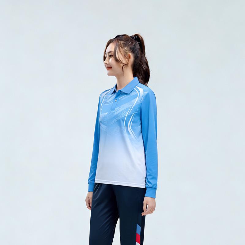Unisex Long Sleeve Polo Sports Set - Spring/Autumn Team Uniform