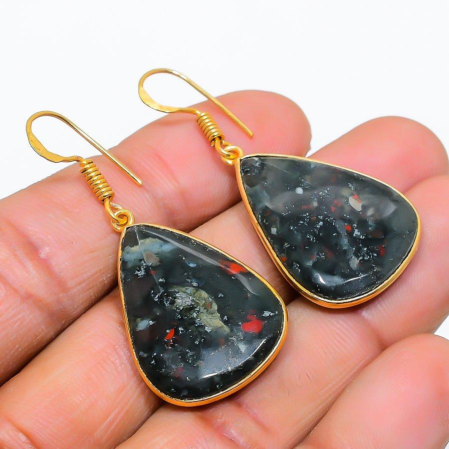 

Boulder Opal Gemstone 925 Solid Sterling Silver Jewelry Earring 1.69 GK-5671