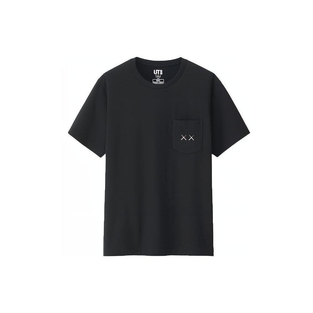 Uniqlo X Sesame Street X Kaws Collaboration Short Sleeve T-Shirt Unisex Tops Black 416158-02