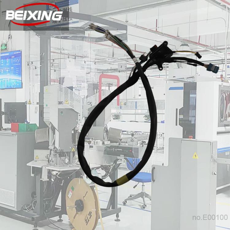 Factory Produce Custom Automotive Wiring Harness Manufacturers High Compatibility Connector Engine Car E00100 IP66 12V PVC (Black,9-core&9P) чёрный