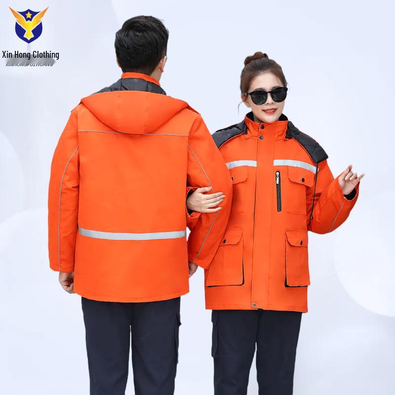 Winter Insulated Reflective Work Coat