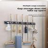 Organizer Wall Mounted Broom Holder Mop Clip Stand Brush Rack Hanging Pipe Hook Kitchen Storage Bathroom Accessories Tools