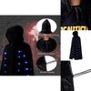 Adult Demon Cosplay Cloak With Led Light And Velvet Material For Halloween Costume Party