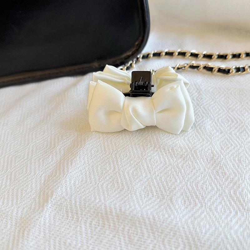 2Pcs Cute Bow Princess Small Hair Claw For Women Girls Cute Side Clip Versatile Exquisite Forehead Bangs Hair Clip Gifts
