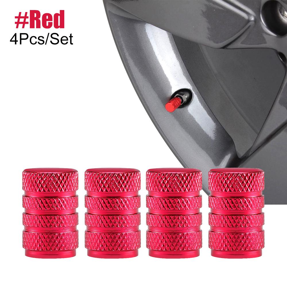 4Pcs/Set Tire Stem Valve Caps Aluminium Car Dustproof Caps Tire Wheel Stem Air Valve Caps  Tapones Para Llantas Accesorios Para