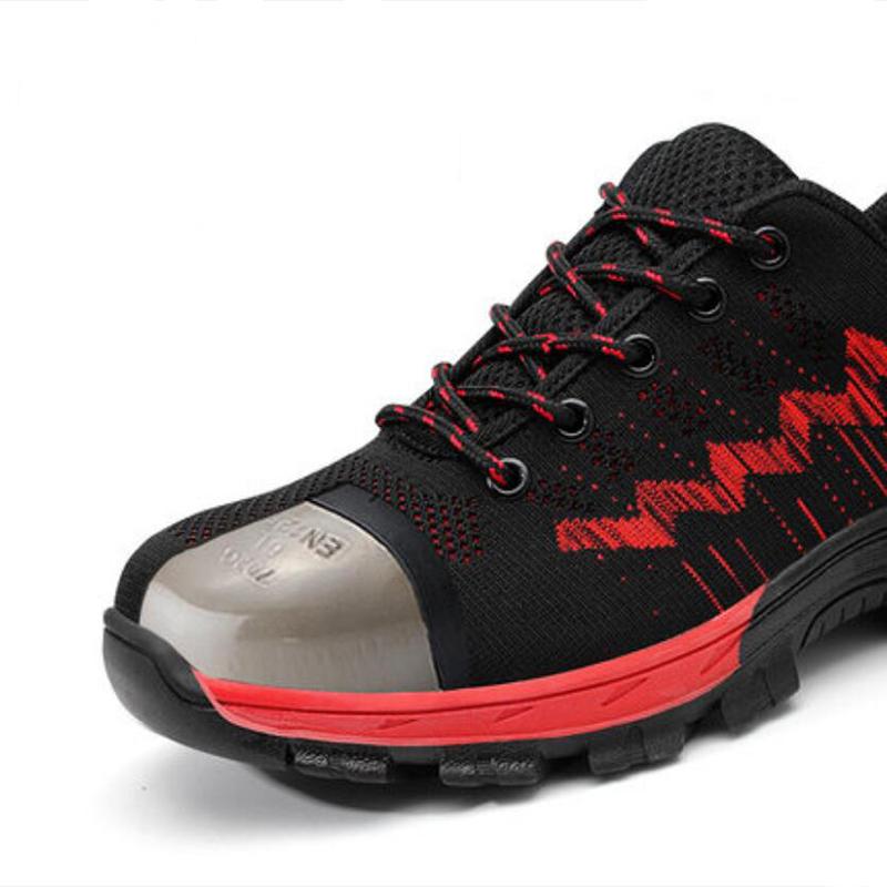 Newest -108 Holfredterse Boots Mens Work Steel Toe Shoes Anti-Smash Comfortable Protection Outdoors Lightweight Shoes