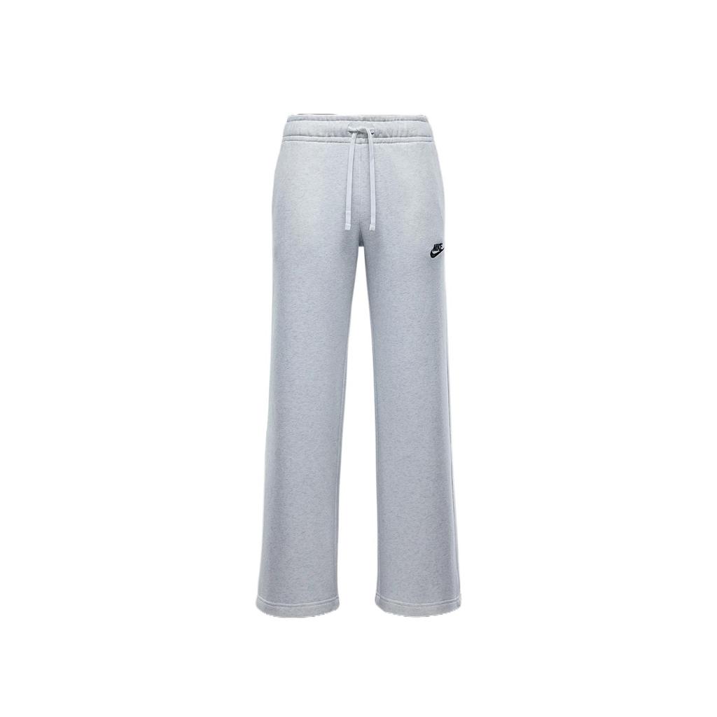 Nike Sportswear Club Durable Comfortable Fashionable Versatile Wide-Leg Knit Sports Pants Women bottoms Gray FB2728-051