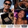 1/2 Pcs Glossy Finish Eco Friendly Copper Top Bottom Teeth Grillz Set Anti Slip Silver Gold Teeth Jewelry Cosplay