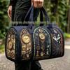 3D Gothic Buntglasdruck Halloween Sporttasche - Multifunktionale Reisetasche