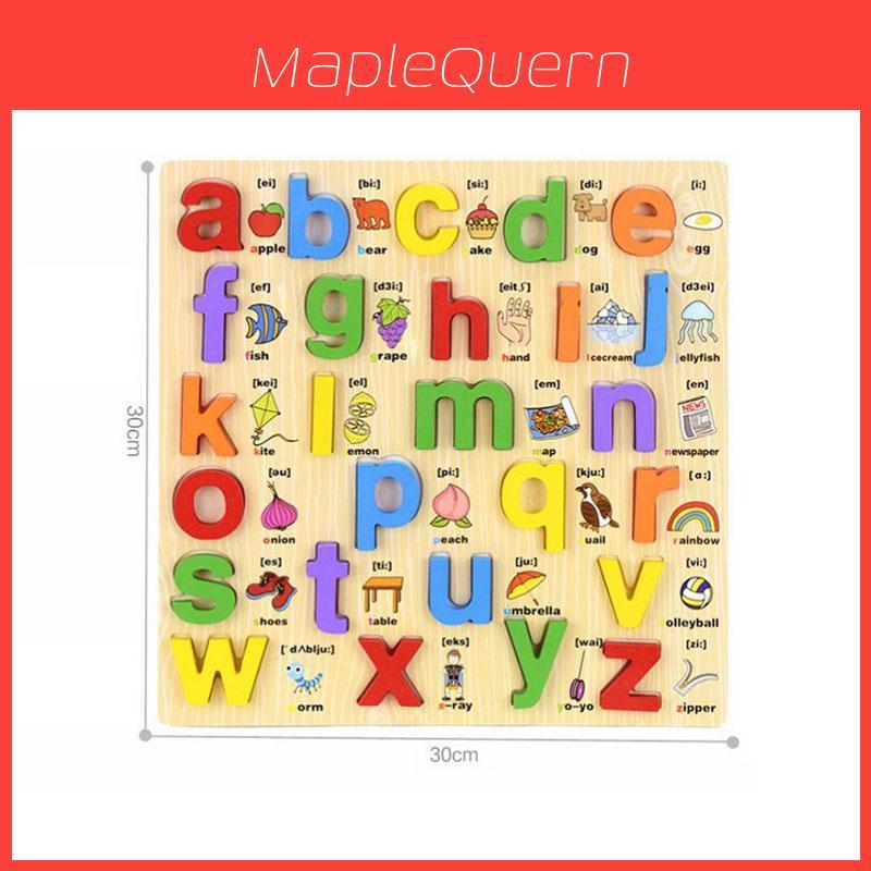 Quality Children Wooden Toy Alphabet Jigsaw Puzzle Educational Gift**