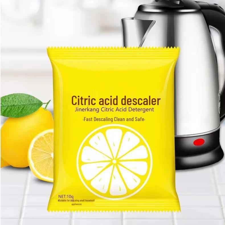 Food Grade Citric Acid Descaler & Limescale Remover for Water Heaters, Electric Kettles, & Garment Steamers - 10g Cleaner