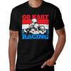 Go Kart Racing Tshirt Plus Size Simple Casual Top