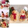 Adorable 2024 Christmas Gingerbread Man Doll Decorative Figure For Festive Holiday Decor