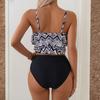 Women’s Two Piece Swimsuit Ruffle Tankini Top with Adjustable Straps and High Waist Floral Printed Bottoms