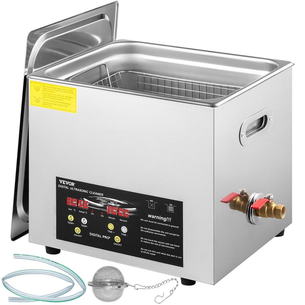 10L Digital Ultrasonic Cleaner Heater Timer Jewelry Eyeglasses Cleaning