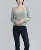 Keulleiseu Jennifer Halterneck Bolero Knit_Brown