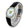 Used HERMES Serie Combi Gold Leather Belt Leather White Dial Quartz QZ Ladies Watch Brand Good Condition Working