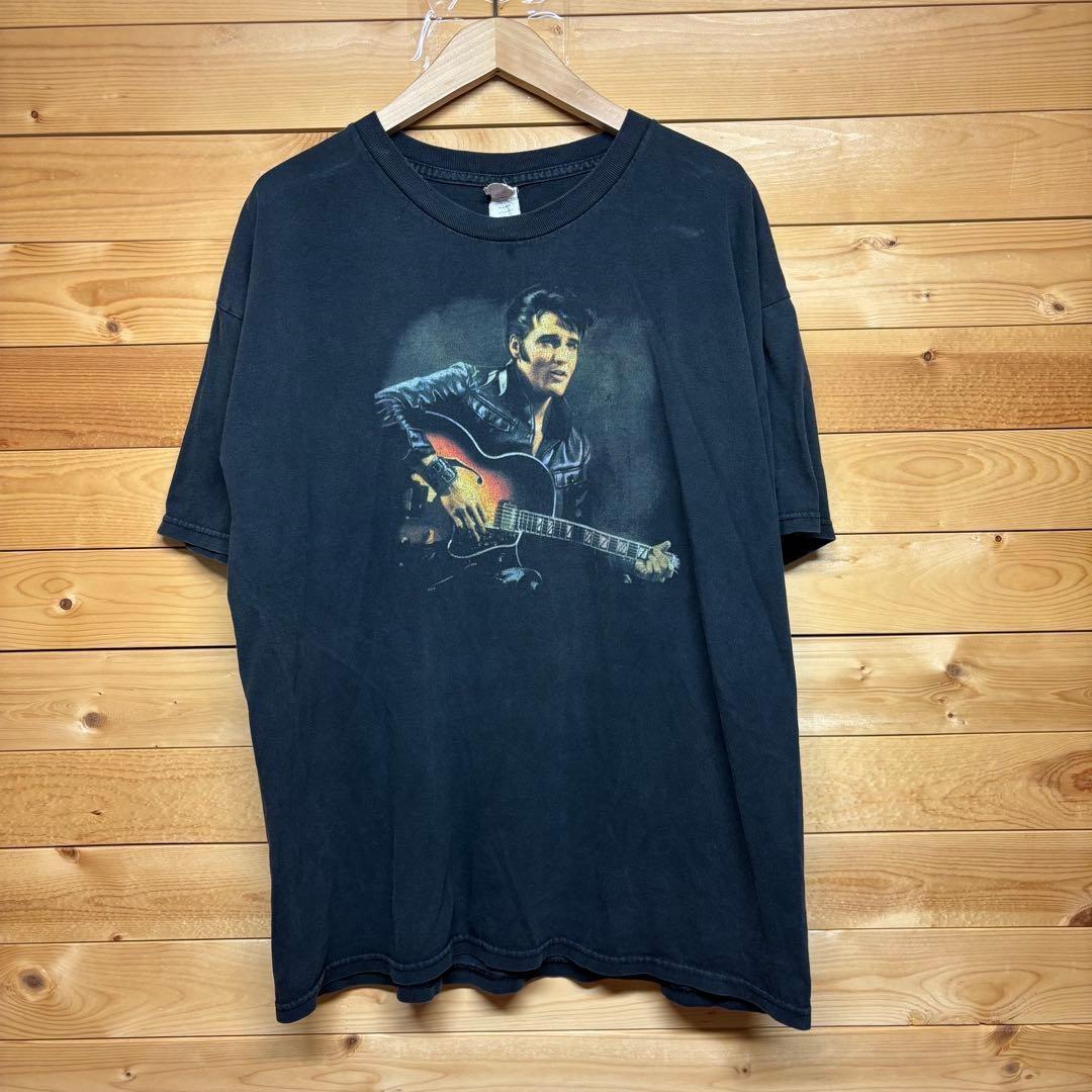 00s Vintage ELVIS PRESLEY T-shirt Elvis Band T XL