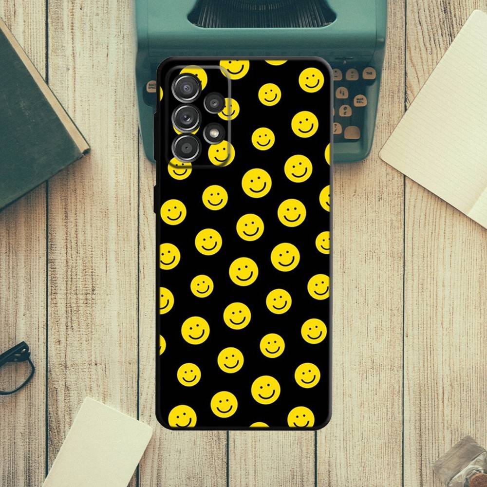 Street Twisty Happy Face Phone Case For Samsung S21,S22 Ultra,S20,S30 plus,S22 plus,S23,S30 ultra 5G Silicone Cover