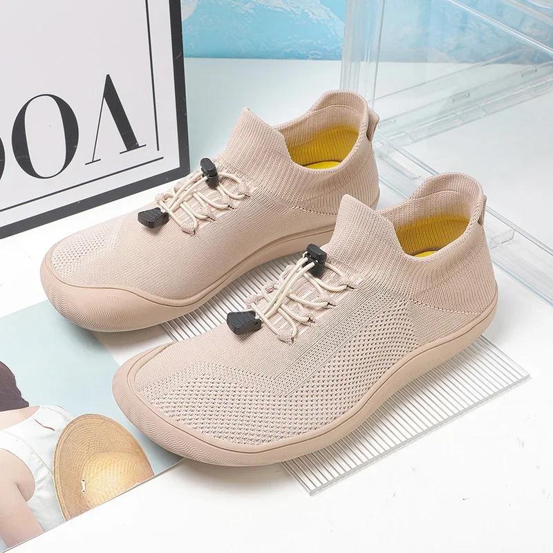 Men Wide Toe Walking Shoes Women Comfortable Barefoot Casual Footwear New Flat Light Weight Sports Zapatillas Couple Size 36-46