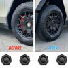 Devorative Car Hub Center Caps Flat Hub Protector Wheel Center Hub Caps Stickers For Car And SUV