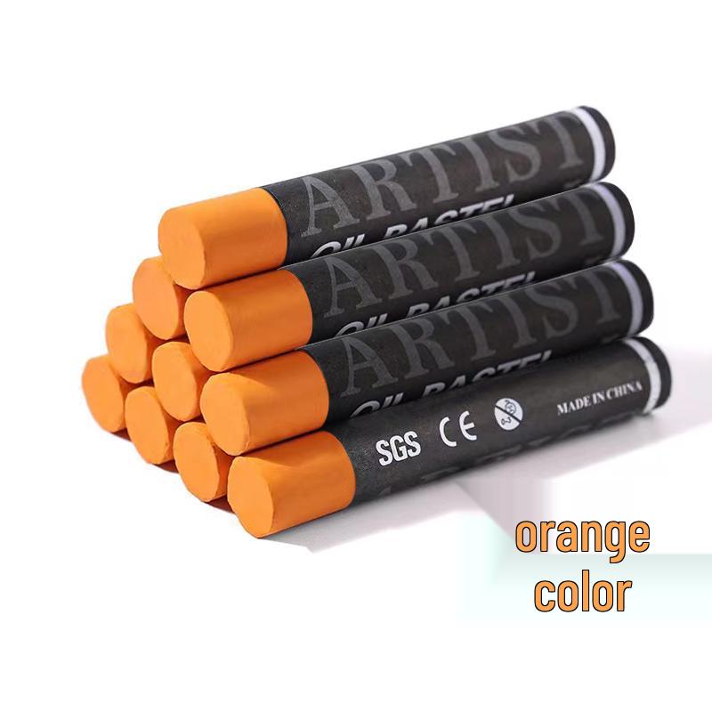 Supermjuk enfärgad oljepastellpinne - Vit, Svart eller Grå