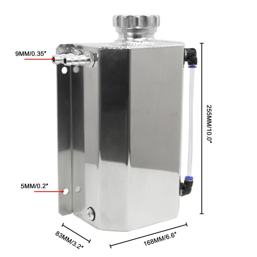 2L Radiator Reservoir Tank Universal Radiator Overflow Tank Premium Replaces