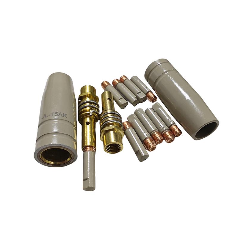 14Pcs Non-Stick Welding Slag European Airless Gas Protection Gun Machine Protective Sleeve 15Ak New Coating Protection Nozzle