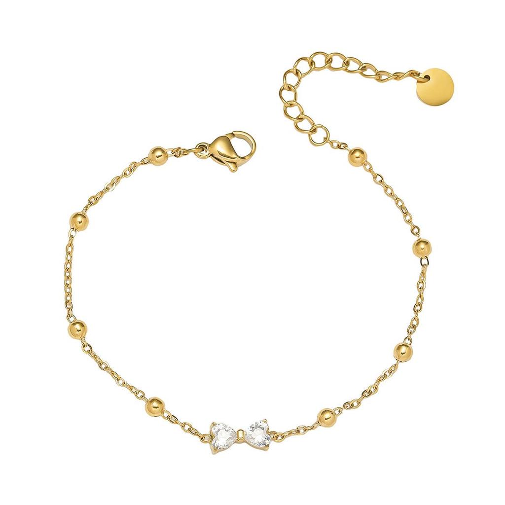 Cherry Epoxy Titanium Steel Bracelet for Women - Sweet Dopamine-Inspired Design
