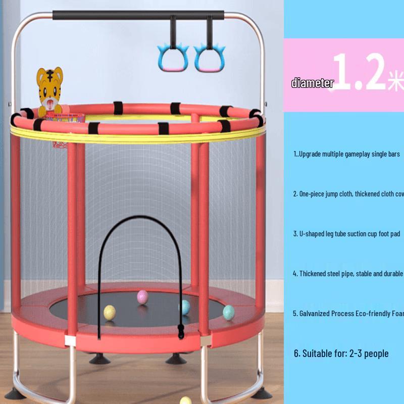 TLXT Kids Indoor Trampoline with Safety Net