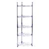 5 Tiers Home Kitchen Pans Pots Storage Rack Durable Metal Wire Shelving Organizer
