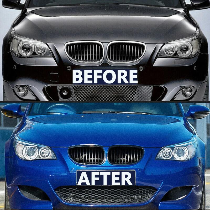 For BMW 5 Series E60 E61 Sedan Touring M5 2003-2010 Front Hood Kidney Bumper Racing Grille Mesh Grill Car Replacement Accessorie