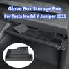 Glove Box Storage Box for Tesla Model Y/YL Juniper/Model 3 Highland LHD Copilot Side Storage Tray Tidying Organizer Accessories