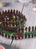 Christmas Tree Fence Decoration With LED Handmade Rattan Wooden Fence For New Year Party Home Garden Holiday Indoor Decor