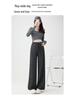 Spring 2025 Korean Maternity Wide-Leg Pants