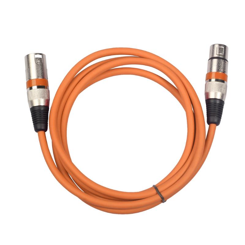 

Bochara Coloured XLR Cable Male to Female OFC Audio Foil+Braided Shielded For Microphone Mixer Amplifier 1m 2m 3m 1m помаранчевий