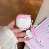 Korean Plaid Bow for AirPods 1 /1 Protective Case Pro1 Wireless Bluetooth 1/1st Generation Earphone Case