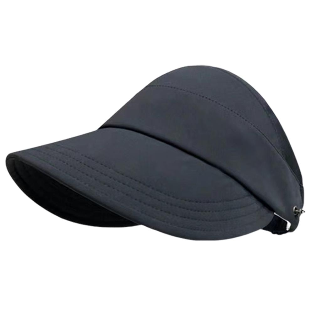 Quick Dry Hat Summer Empty Cap Sun Visor Hat Adjustable Large Brim Ponytail Empty Top Beach Hat for Summer Spring Fall Beach