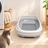 Cat Toilet Low-Maintenance Large Synthetic Litter Box with Sifting Tray