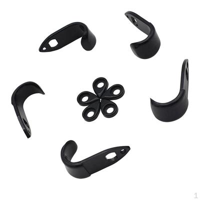 1 set di poggiapollici in metallo per sassofono, cuscino di supporto per dita, nero per sassofonista